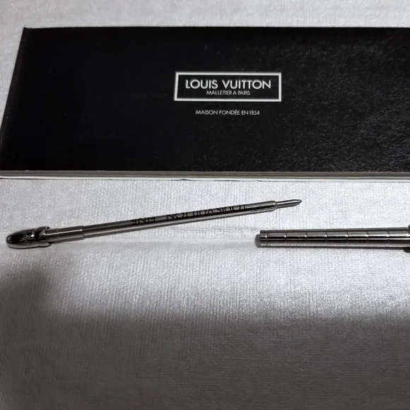 VintageLouis Vuitton Palladium Bille Ballpoint Pen Stylo Agenda PM